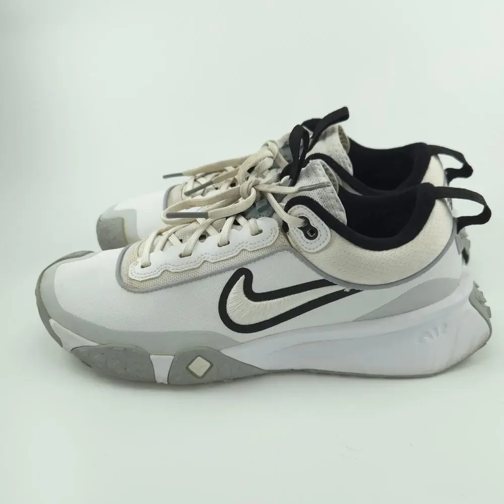 Nike Air Diamond Varsity Turf Baseball Men's Size 8 FN7454-100 White Black